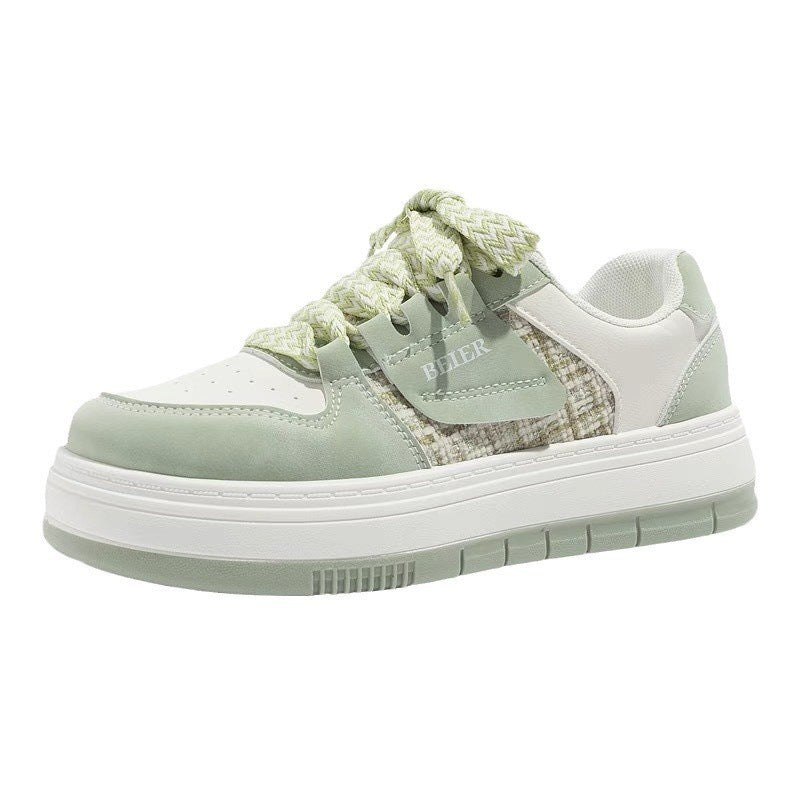 Damen Sneaker Sportlich Elegant Schnürsenkel