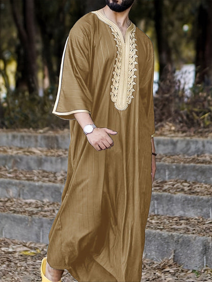Herren Kaftan Traditionell Stickerei Elegant