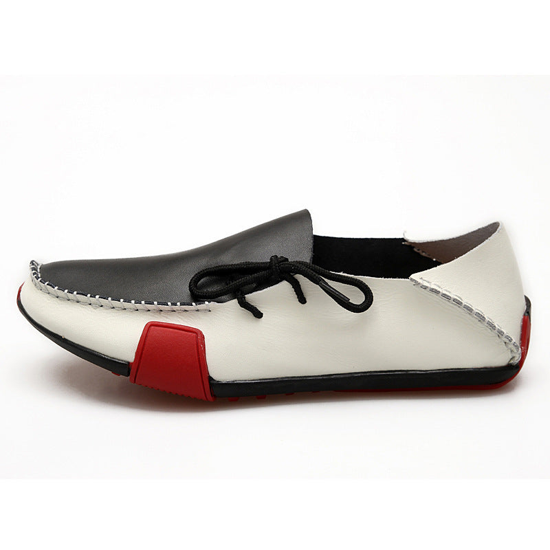 Damen Mokassins aus feinem Leder Elegante Schuhe Schwarz