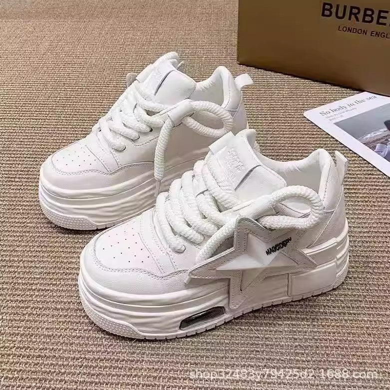 Damen Sneaker Chunky Sternen-Design Komfortabel Sportlich