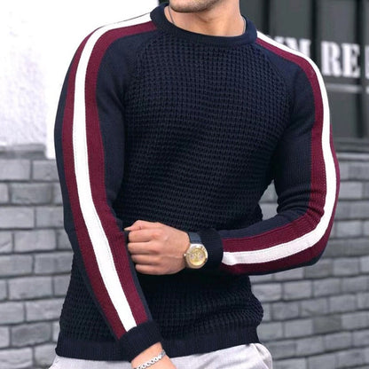 Herren Strickpullover Modern Strukturiert Elegante Männermode
