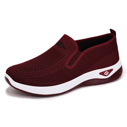 Damen Sportschuhe Bequem Slip-On Atmungsaktiv Weiß