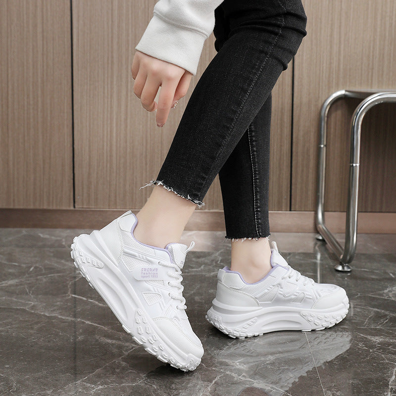 Damen Sneaker Chunky Sportschuhe Atmungsaktiv Dämpfend