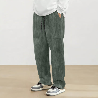 Herren Freizeithose Elastisch mit Streifen Design Modern