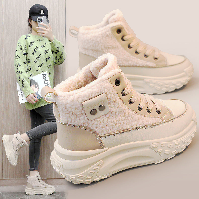 Damen Sneaker Winter Warm kuschelig Rutschfest - BerlinGlamour