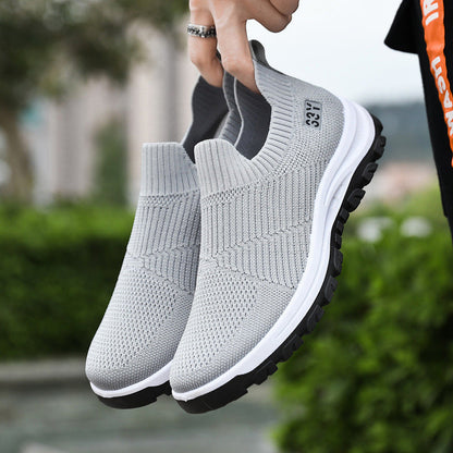 Damen Strick Sneaker Atmungsaktiv Komfortabel
