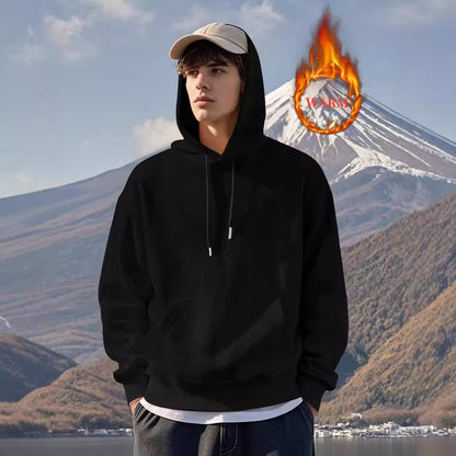 Herren Kapuzenpullover Warm Lässig mit Taschen Fleece - BerlinGlamour