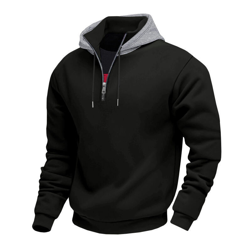Herren Sweatjacke Reißverschluss Hochkragen Modern