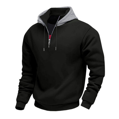 Herren Sweatjacke Reißverschluss Hochkragen Modern
