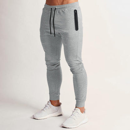 Herren Jogginghose Sportlich Reißverschluss Taschen Modern