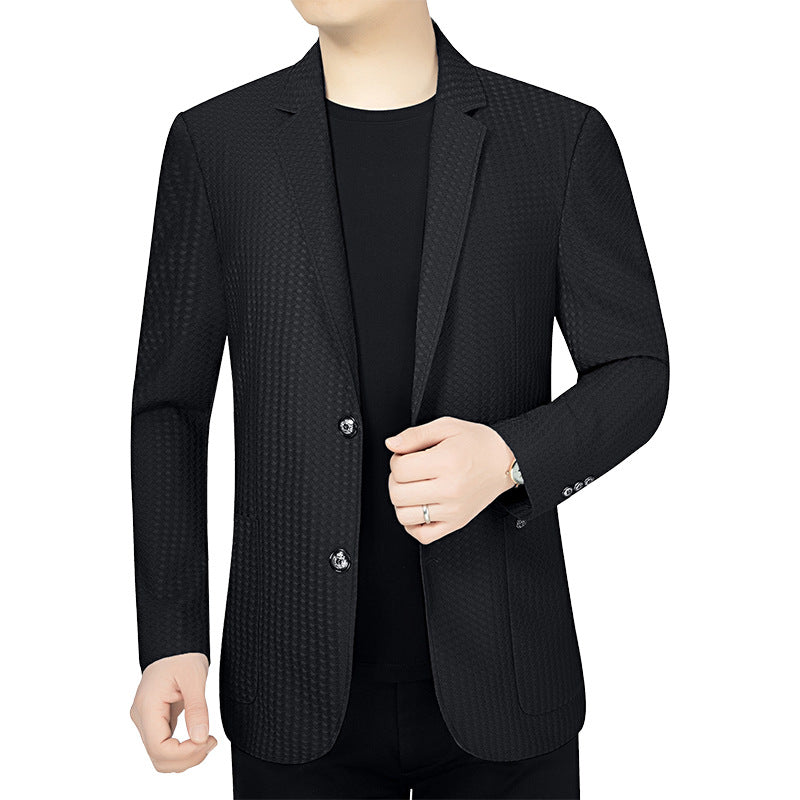 Herren Blazer Slim Fit Strukturiert Modern