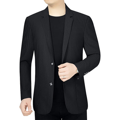 Herren Blazer Slim Fit Strukturiert Modern