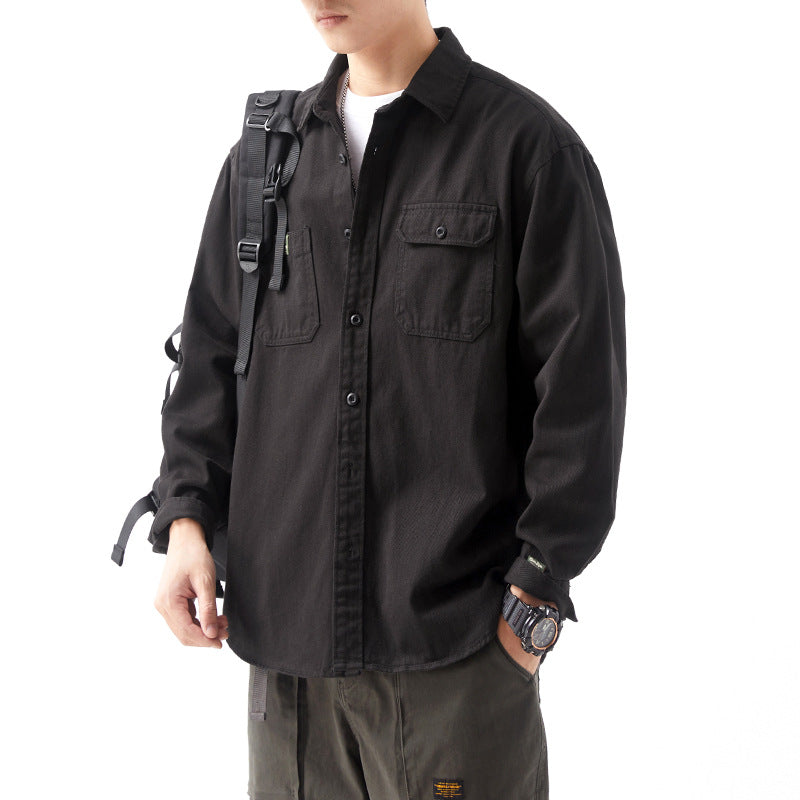 Herren Hemd Utility Style Baumwolle Robust Modern