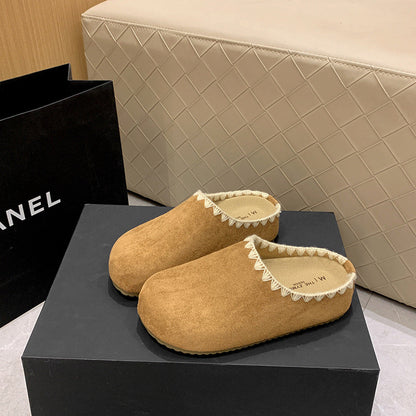 Damen Clogs Weich Bequem Filzschuhe Mit Riemen