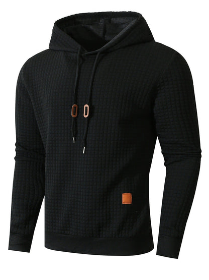 Herren Hoodie Strukturiert Mit Taschen Modern