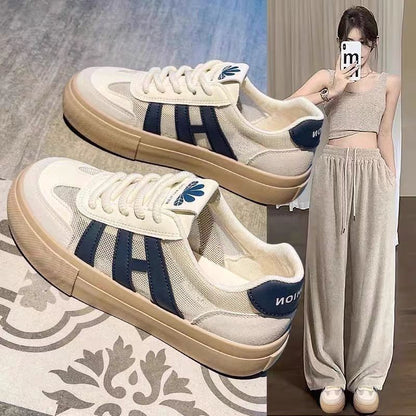 Damen Sneaker Sportlich Leicht Durchlässig
