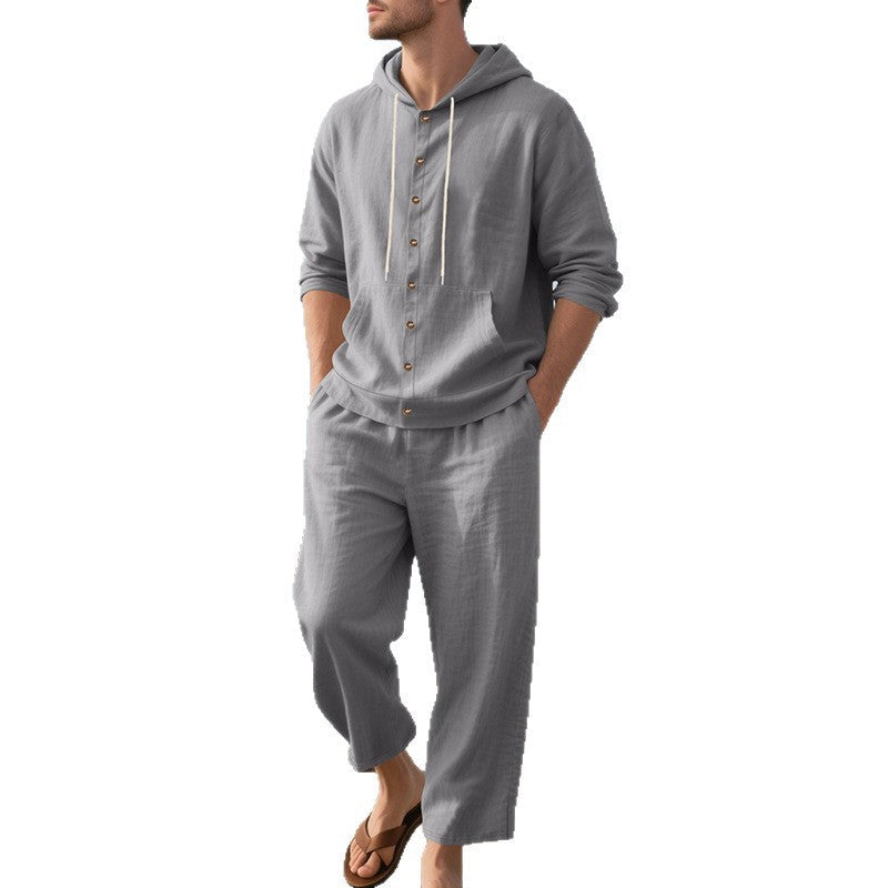 Herren Sportswear Set Hoodie Hose Atmungsaktiv Komfort