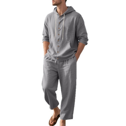 Herren Sportswear Set Hoodie Hose Atmungsaktiv Komfort