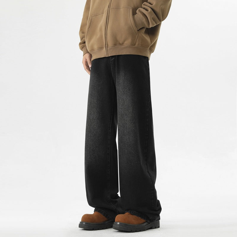 Herren Jeanshose Bequem Weites Bein Komfort Schnitt