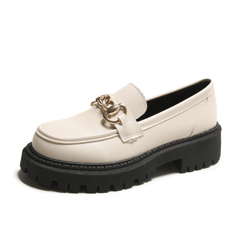 Damen Mokassins Elegante Schnalle Schuhe Modern