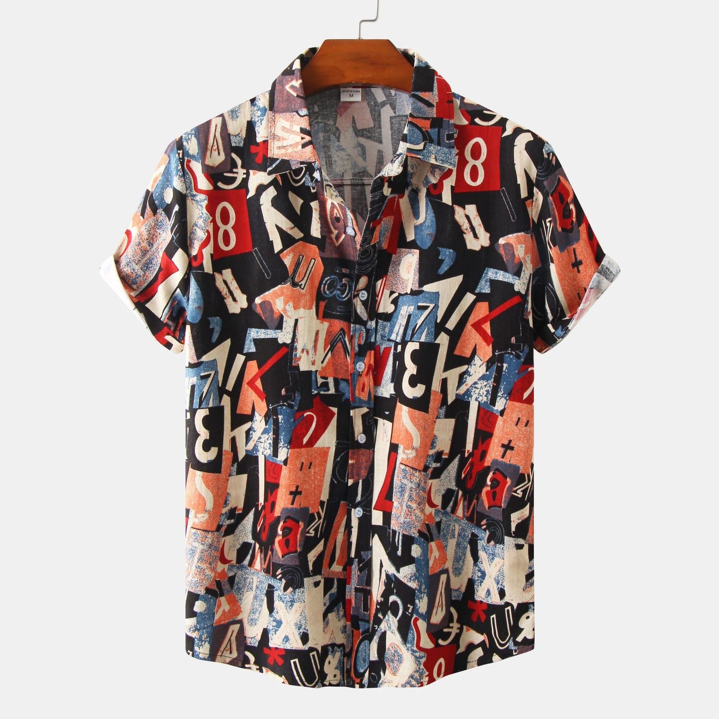 Herren T-Shirt Kurzarm Berlin Graffiti Design Modern