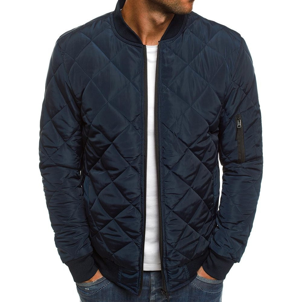 Herren Steppjacke Modern mit Taschen Elastisch