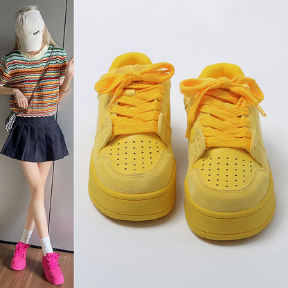 Damen Sneaker Bequem Atmungsaktiv Breite Sohle