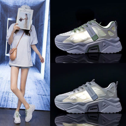 Damen Sneaker Atmungsaktiv Reflektierend Sportlich