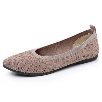 Damen Ballerinas Bequem Atmungsaktiv Rutschfest