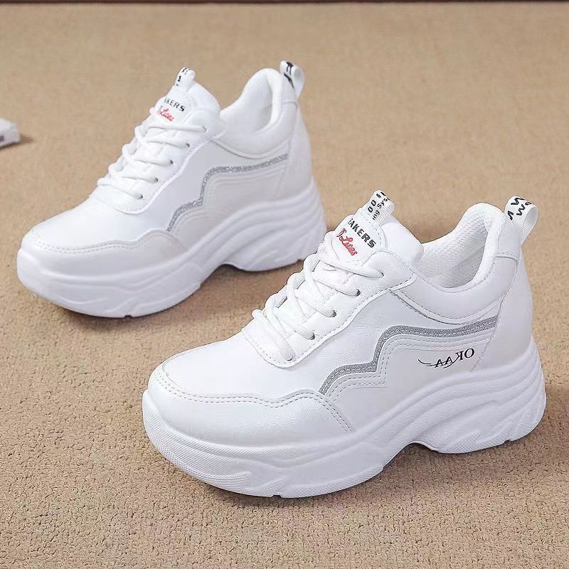 Damen Sneaker Hochplateau Sportlich Bequem