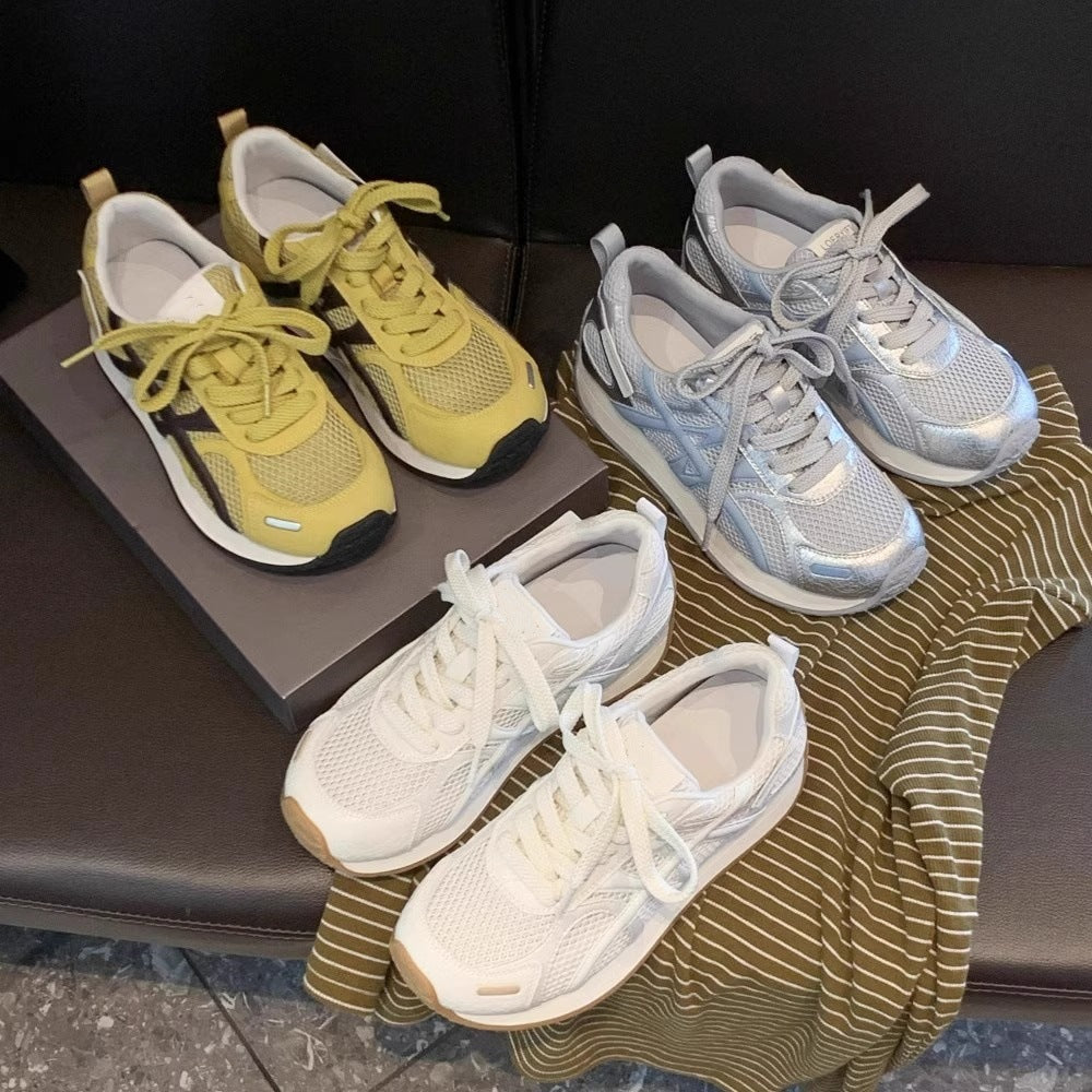 Damen Sneaker Sportlich Atmungsaktiv Mit Stabilisierender Sohle