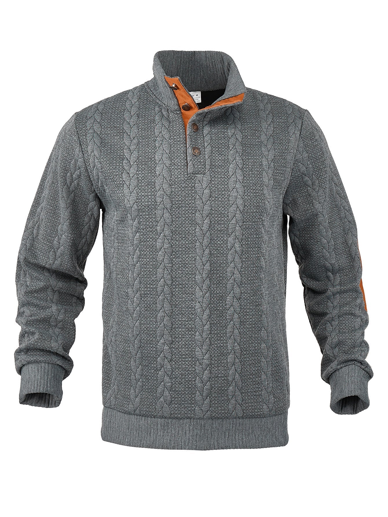 Herren Strickpullover Stehkragen Strukturieren Modern