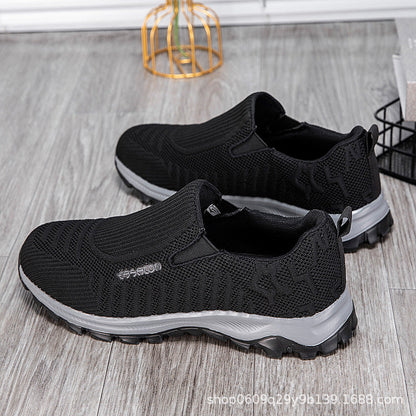 Damen Laufschuhe Bequem Atmungsaktiv Slip-On Sneaker Sport