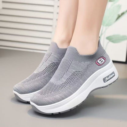 Damen Sneaker Komfort Atmungsaktiv Weich