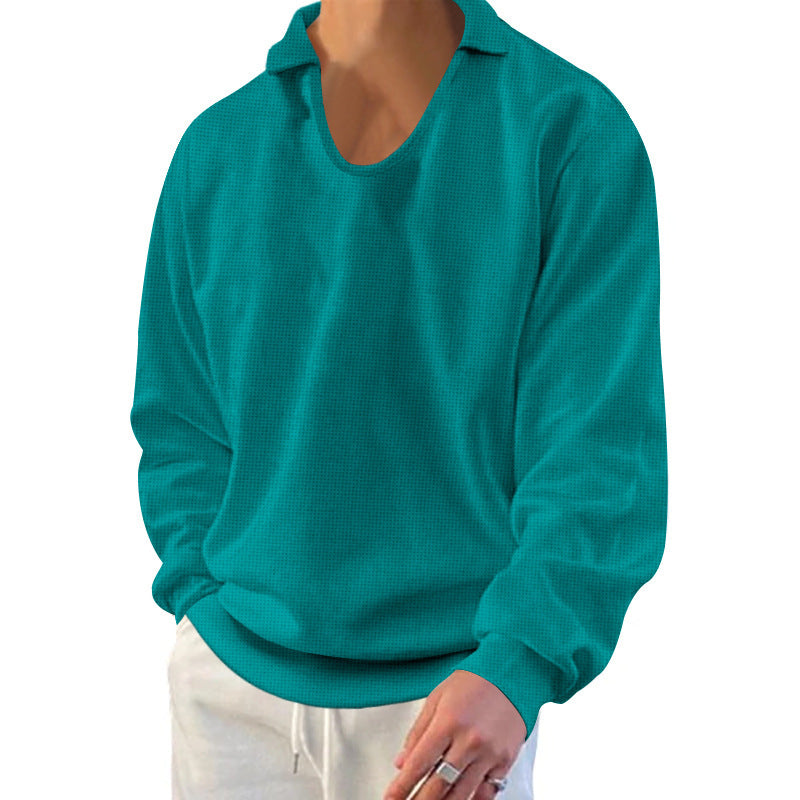 Herren Pullover Modern Strukturiert Lässig