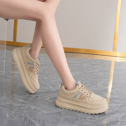 Damen Sneaker Plateau Atmungsaktiv Modisch