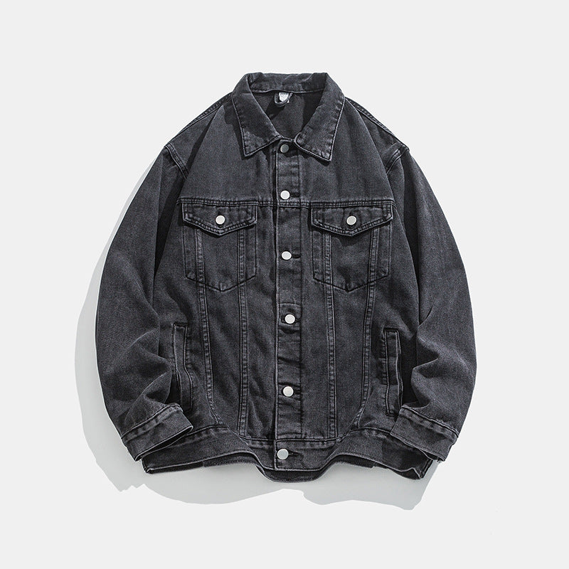 Herren Denimjacke Slim Fit Klassisch Elegant