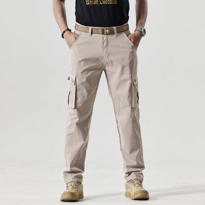 Herren Cargohose atmungsaktiv mit Taschen Bequem Sportlich