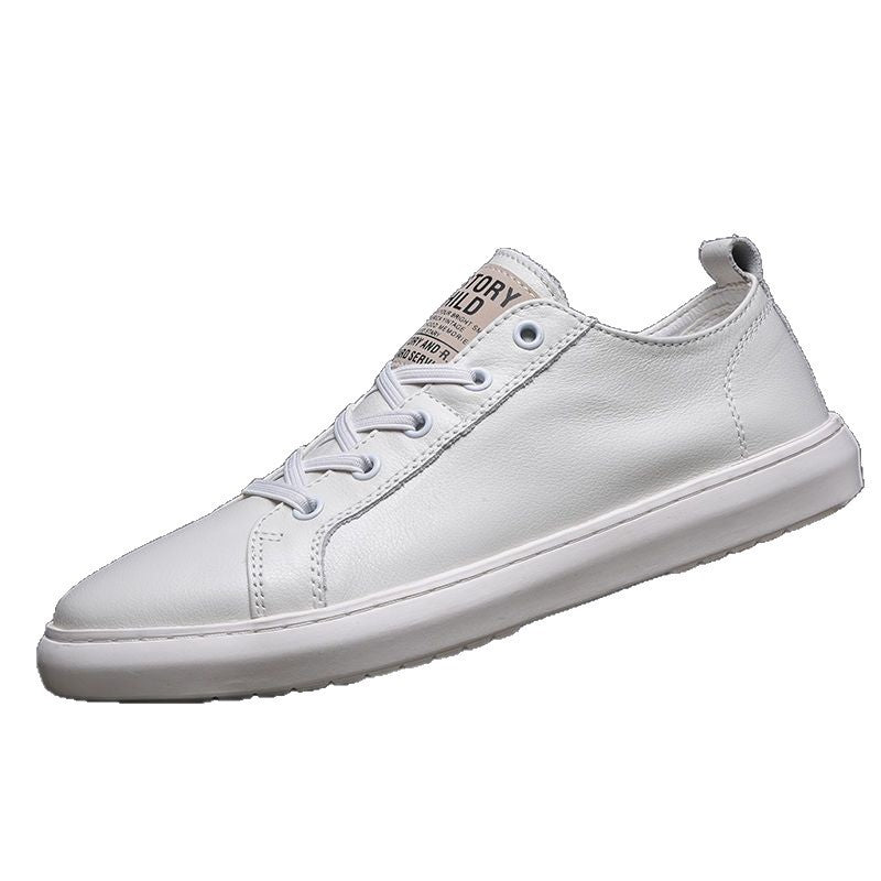 Herren Sneaker aus Leder Bequem Elegant Schwarz