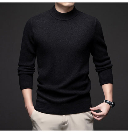Herren Rollkragenpullover Weich Eleganter Pullover Männer