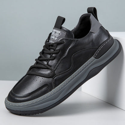 Damen Sneaker Bequem Leder Schuhe Komfortabel