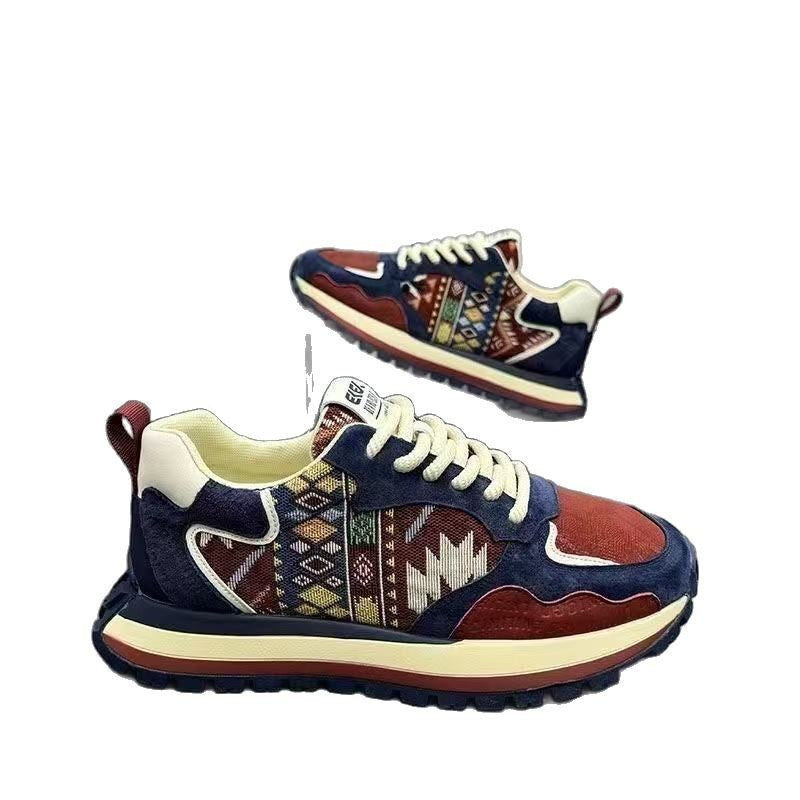 Damen Sneaker Sportlich Geometrisches Design