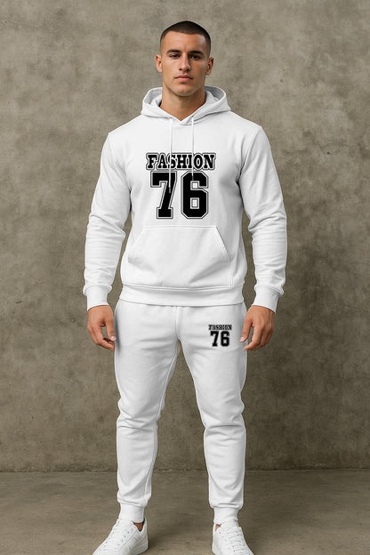 Herren Sport Set Hoodie Jogginghose Bequem Grau