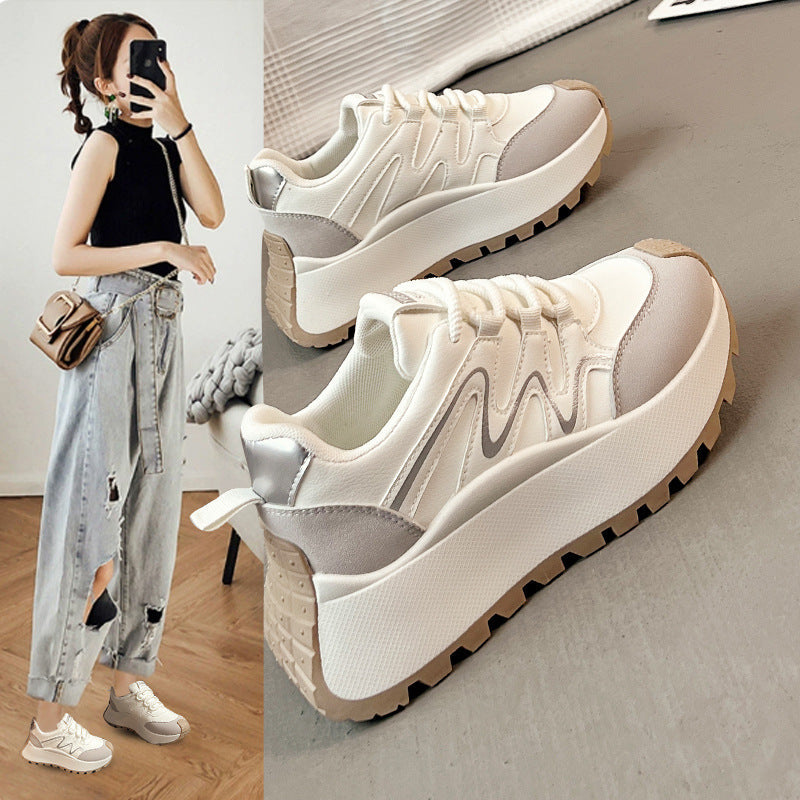 Damen Sneaker Bequem Plateau Schuhe Modern - BerlinGlamour