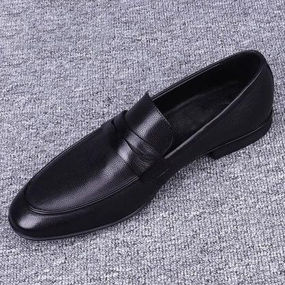 Damen Leder Mokassins Elegante Rutschfest Komfortabel