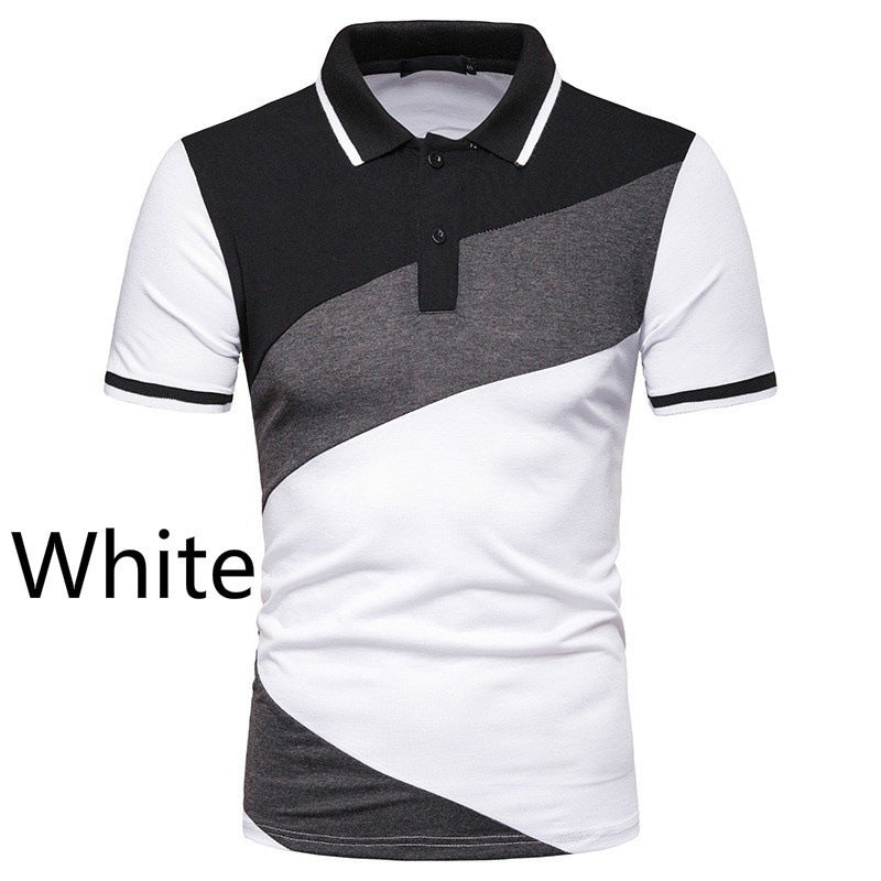 Herren Poloshirt Kurzarm Modern Geometrisches Design