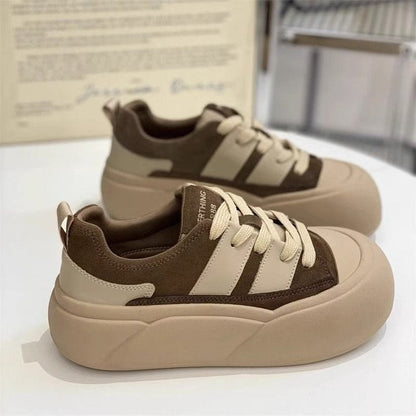 Damen Sneaker Hohe Sohle Atmungsaktiv Sportlich