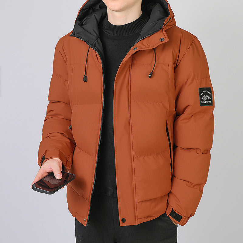 Herren Thermojacke Isoliert Wasserdicht Verstellbare Kapuze