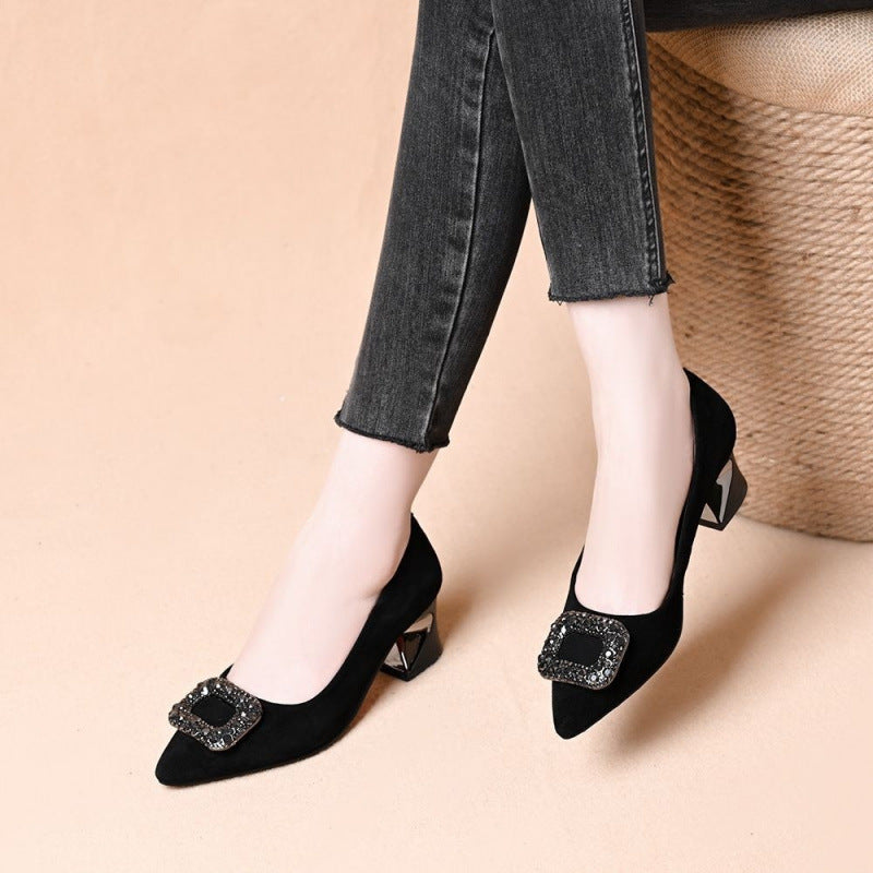 Damen Pumps Hochhackig Glitzer-details Elegante Schuhe