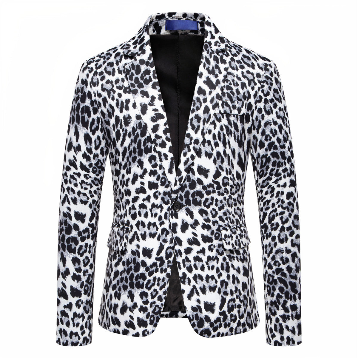 Herren Blazer Slim Fit mit Tiermuster Elegant